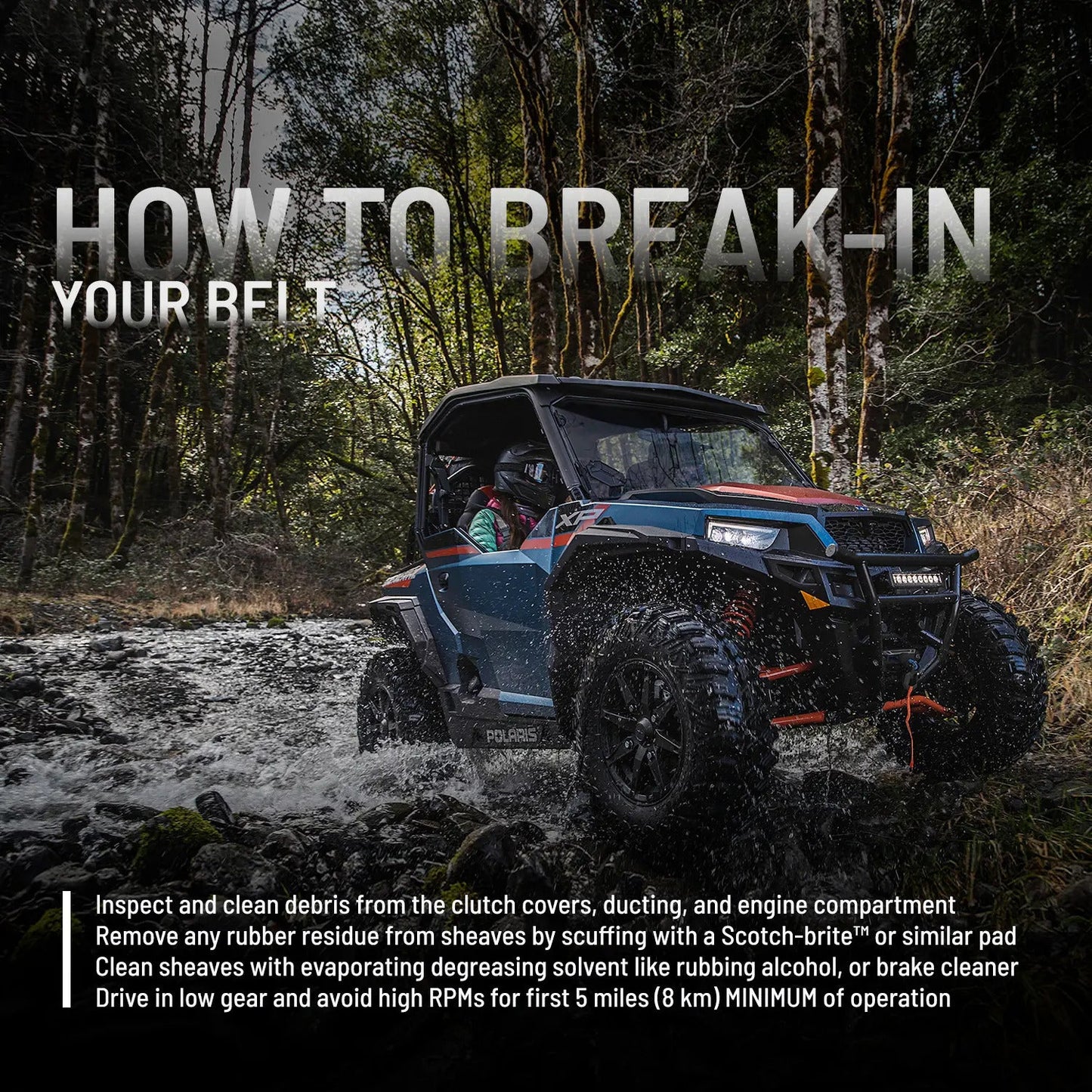 Polaris OEM Off - Road Parts - Polaris CVT Clutch Drive Belt - 3211186 - UTVRaceShop.Com