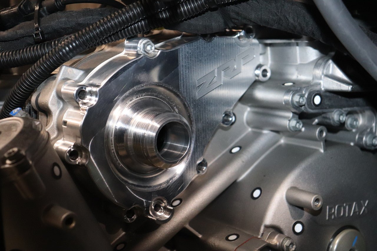 ZRP - ZRP Can Am Maverick R Billet Water Pump Cover - AN20 - UTVRaceShop.Com