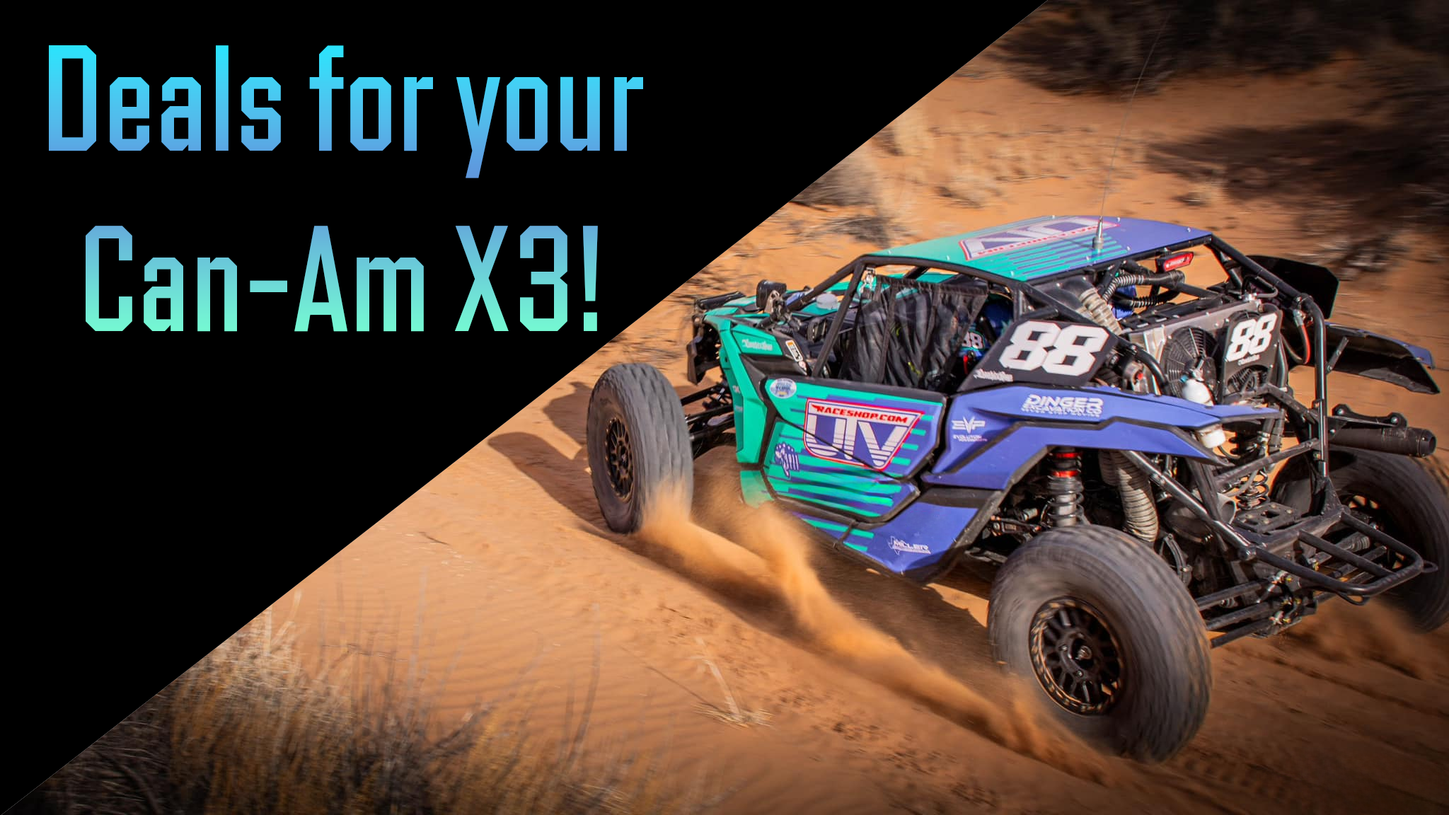 Up to 50% off Can-Am X3 parts!