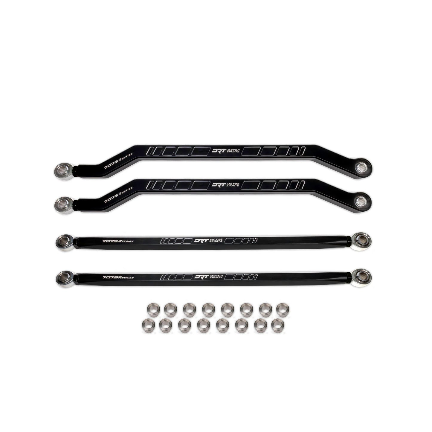 DRT Billet Aluminum Race Series High Clearance Radius Rod Set For Polaris Pro R / Pro S / Turbo R