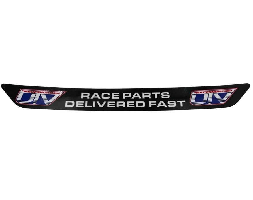 UTV Race Shop Helmet Visor Sticker