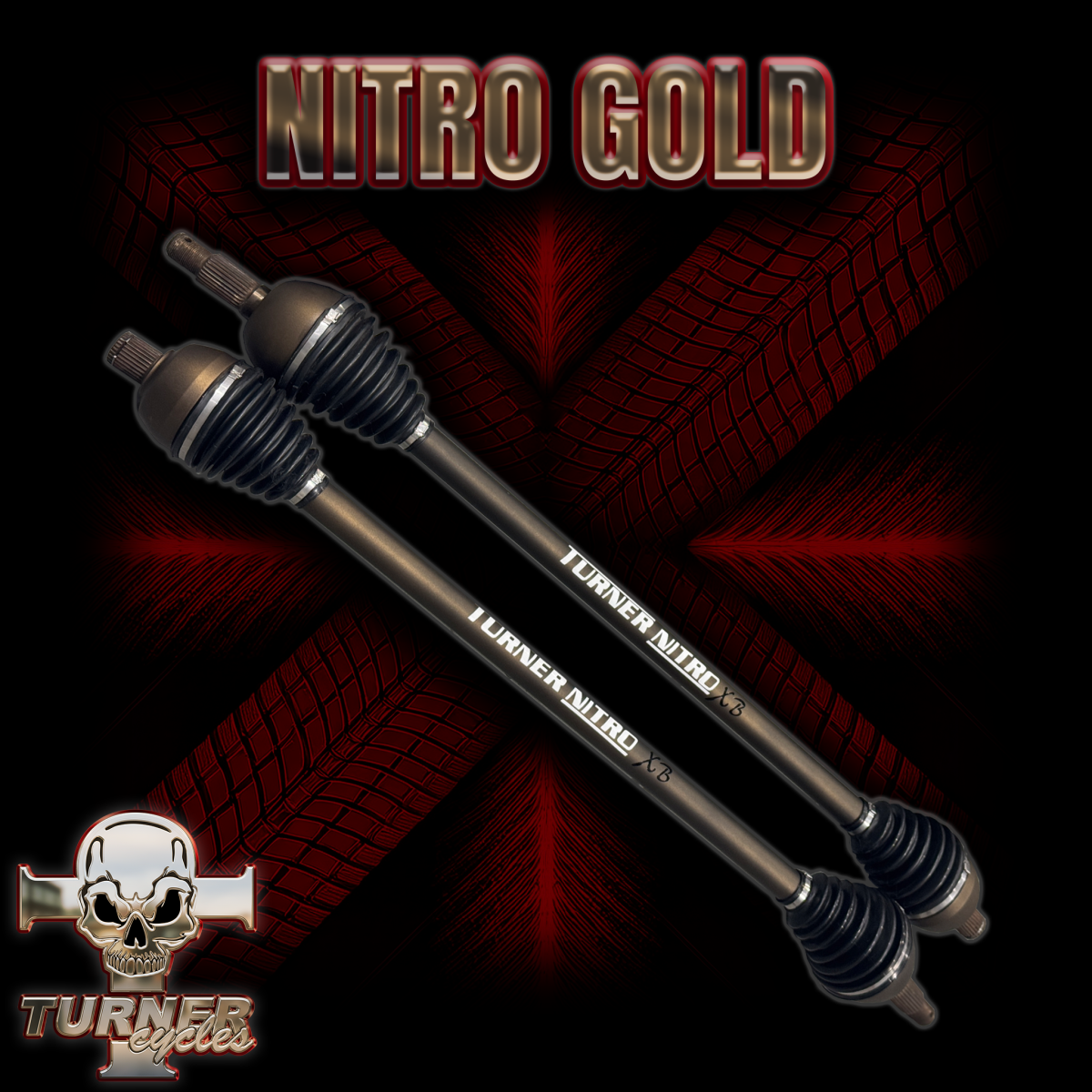 Turner Nitro Gold Front Axle for Can Am Maverick R