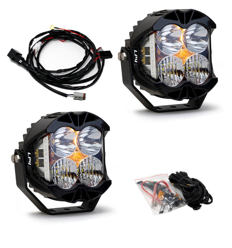 Baja Designs - Baja Designs LP4 Pro Driving Combo 4in LED Light (Pair of 2) - UTVRaceShop.Com