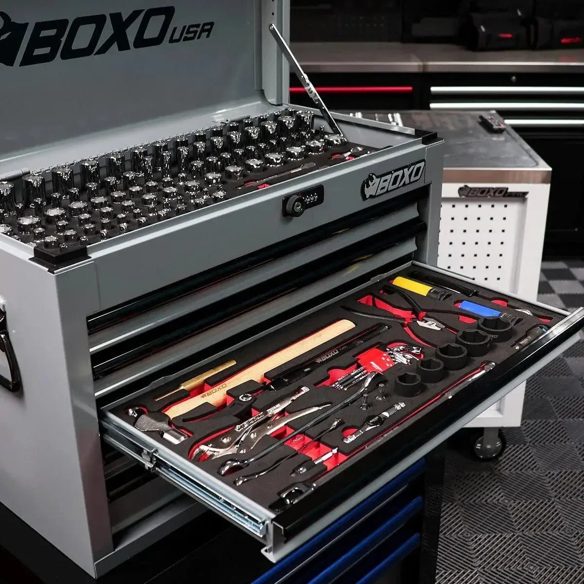 BOXO USA - Boxo UTV Pro Tool Box - 258 pc - Gray/Blk - UTVRaceShop.Com