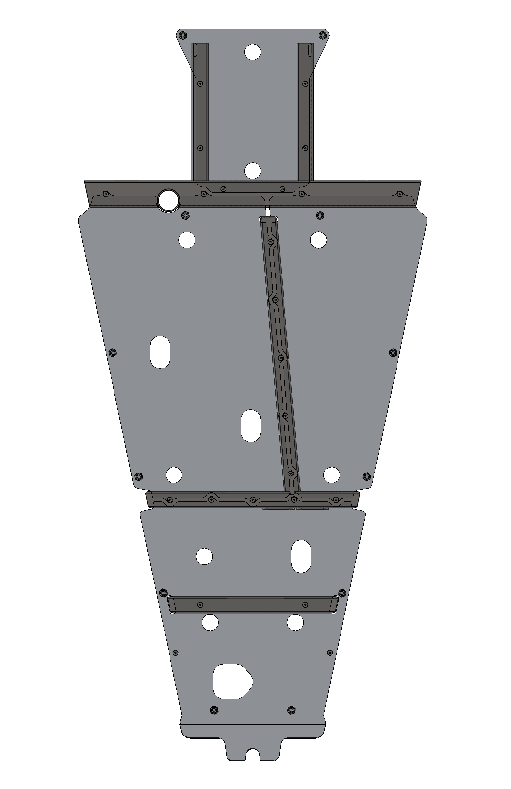 SHIFT Performance Labs - Can - Am Maverick R MAX / XRC AR400 Weld - In Powertrain Skid Plate Kit - UTVRaceShop.Com