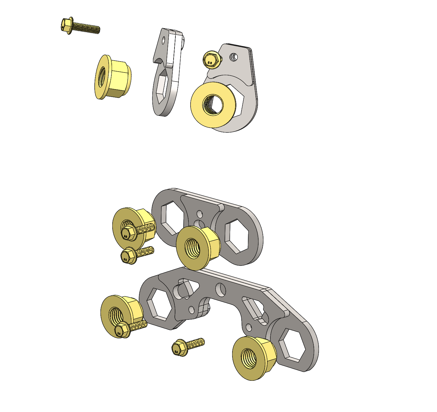 Can-Am Maverick R Rear Radius Rod Anti-Spin Nut Retainer Kit