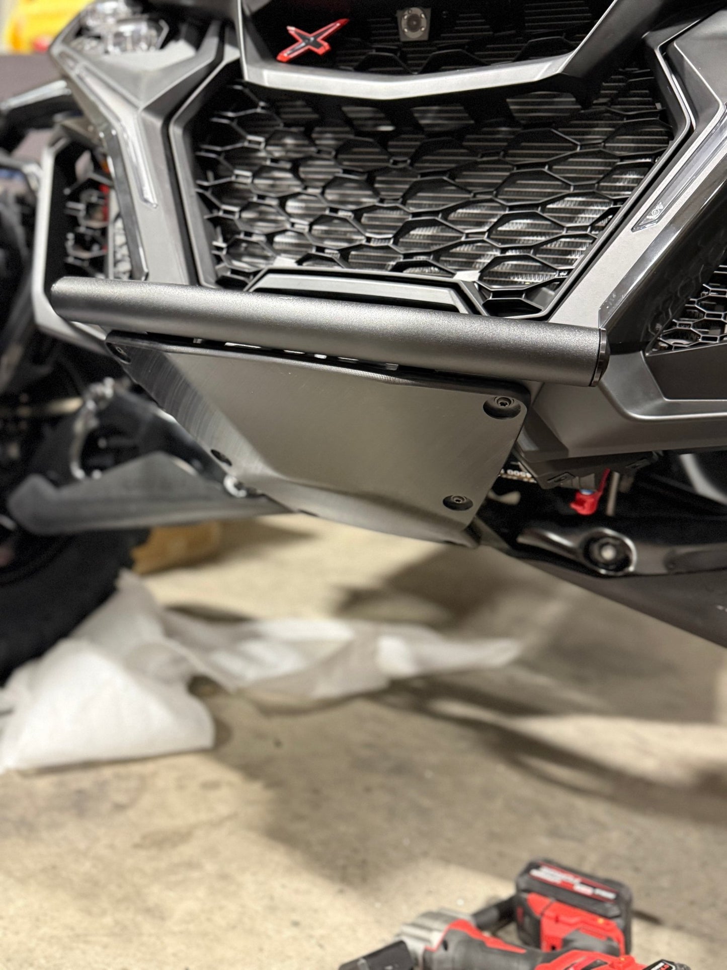 SHIFT Performance Labs - Can - Am Maverick R Sport Front Bumper with Skid Plate - UTVRaceShop.Com