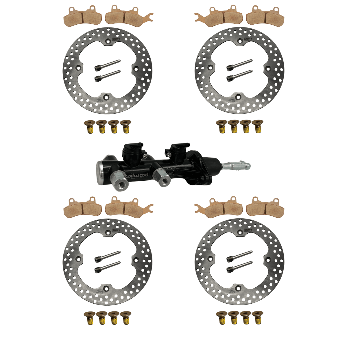 Can-Am X3 Brake Rotor and Brake Pad Complete Rebuild Kit