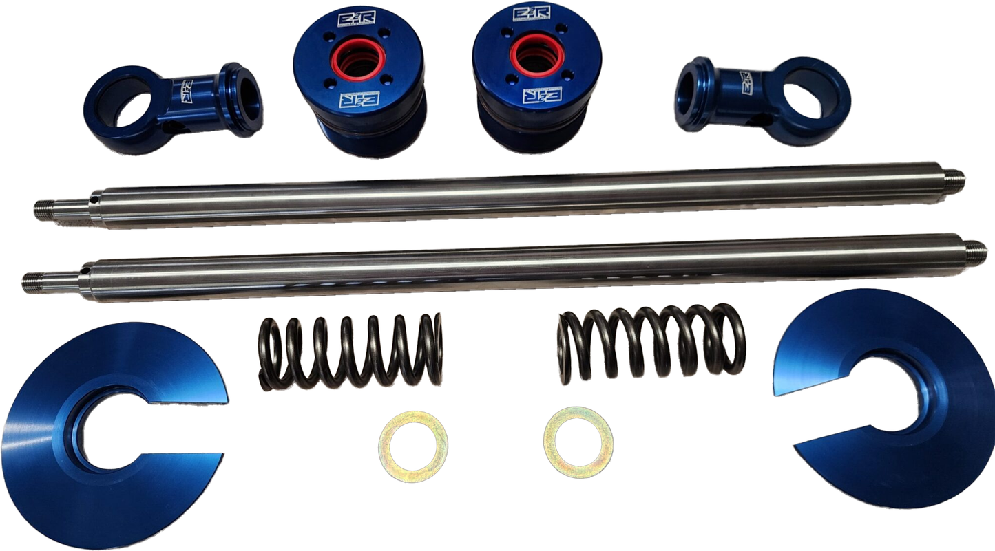 E2R Can-Am Maverick R 1″ Shaft Conversion Upgrade Kit for Fox IBP 3.0 Shocks