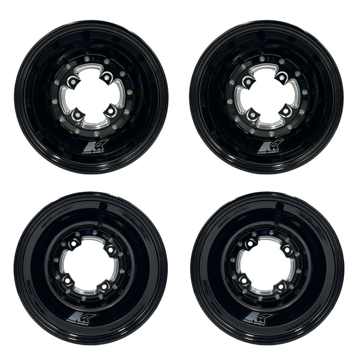 Keizer Aluminum Wheels - Keizer Lightwheel Wheel Set for Polaris RZR200 - UTVRaceShop.Com