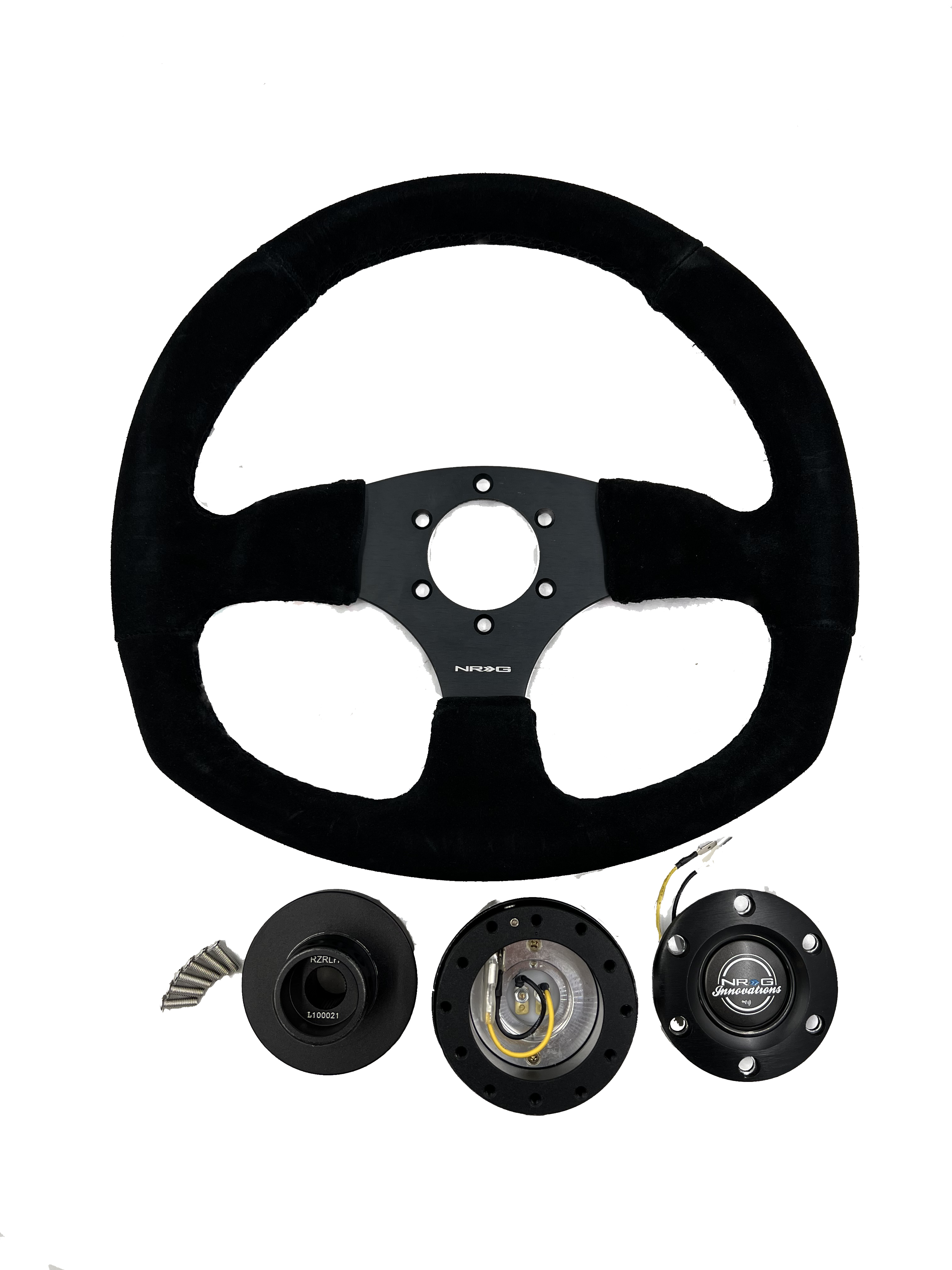 NRG Steering Wheel + Quick Release Setup - Fits YXZ1000 and Honda Talon