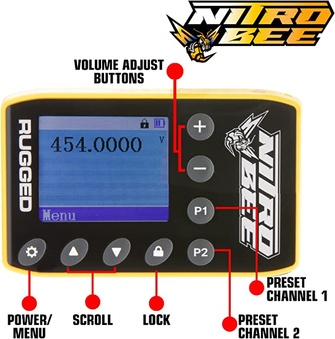 Rugged Radios - Rugged Radios Nitro Bee Xtreme UHF Race Receiver - UTVRaceShop.Com