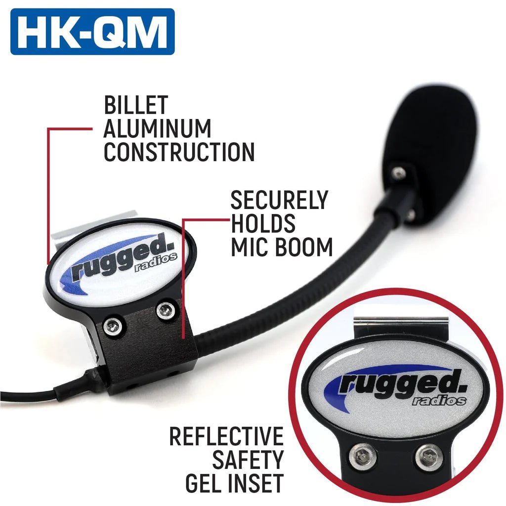 Rugged Radios - Rugged Radios Quick Install Helmet Kit Microphone Mount - UTVRaceShop.Com