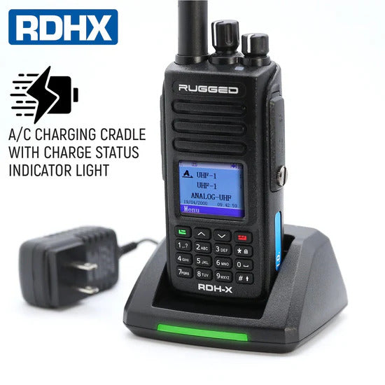 Rugged Radios Waterproof Analog/Digital - Uhf & Vhf Handheld Radio - [High Visability]