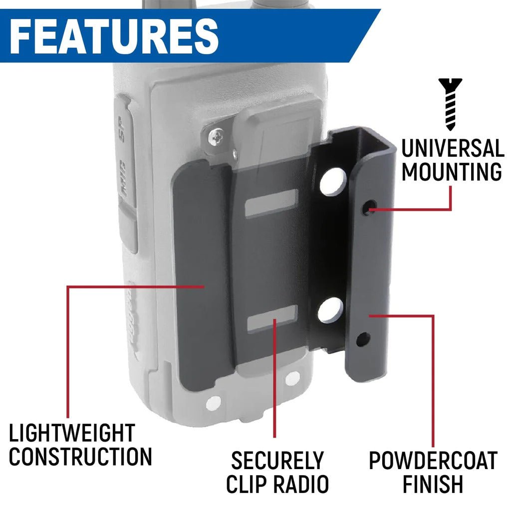 Rugged Radios - Rugged Radios Single Side Handheld Radio Mount - UTVRaceShop.Com