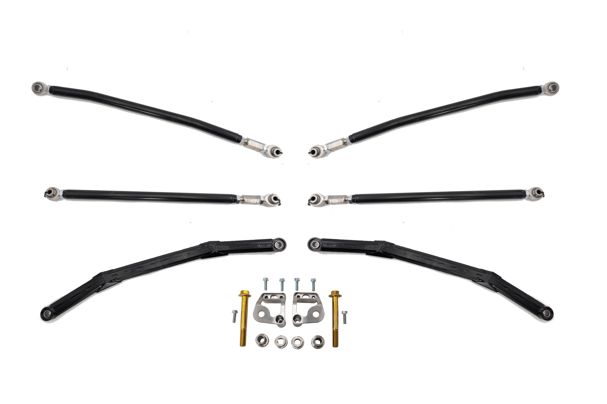 SF Raceworks Can-Am Maverick R Race Spec High Clearance Adjustable Radius Rods w/ Double Shear Bracket