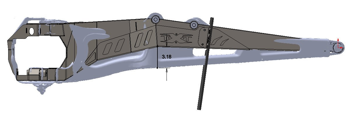 Teixeira Tech 64" Chromoly Trailing Arms - Can Am X3