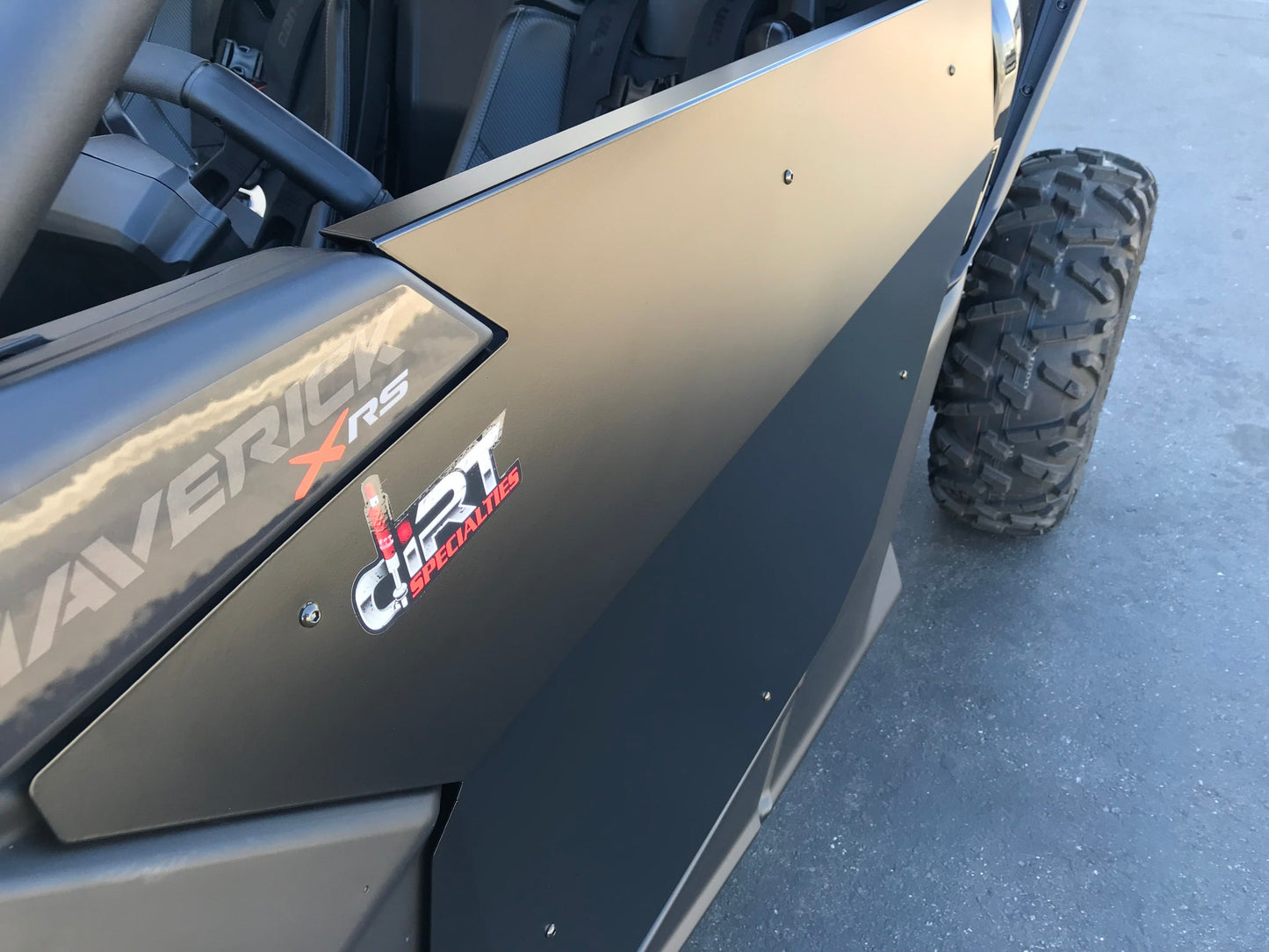 Dirt Specialties - Dirt Specialties Can AM X3 2 - Seat Metal Solid Doors with Flat Top - UTVRaceShop.Com