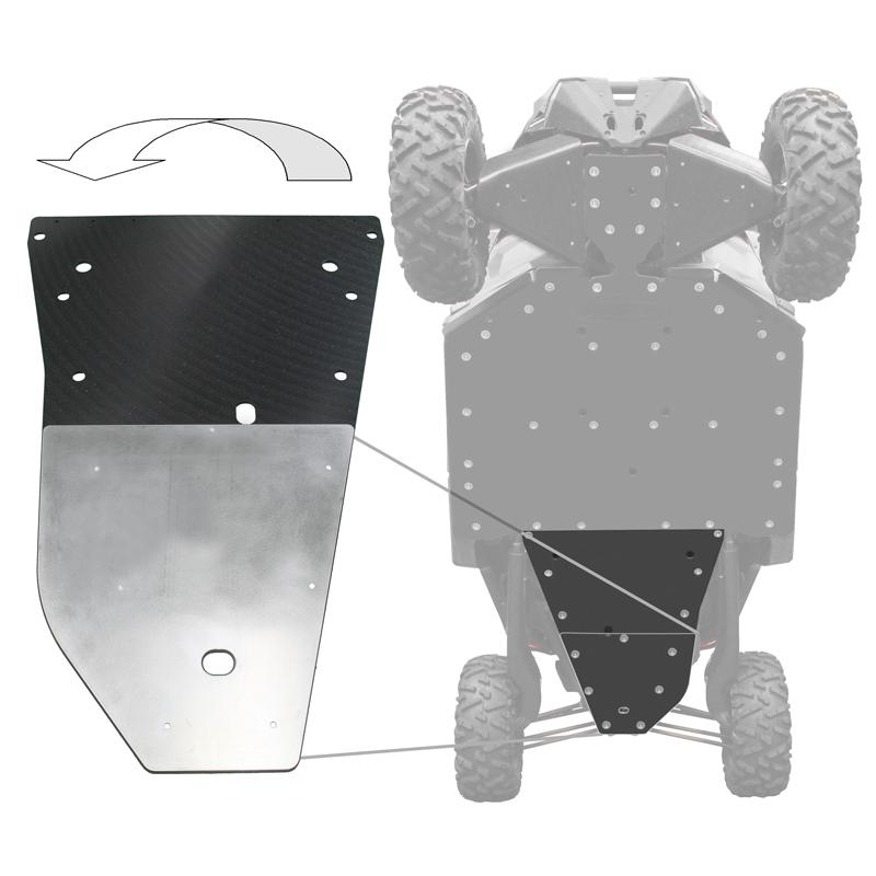 Factory UTV - Factory UTV - Can Am Maverick X3 UHMW Skid Plate - UTVRaceShop.Com