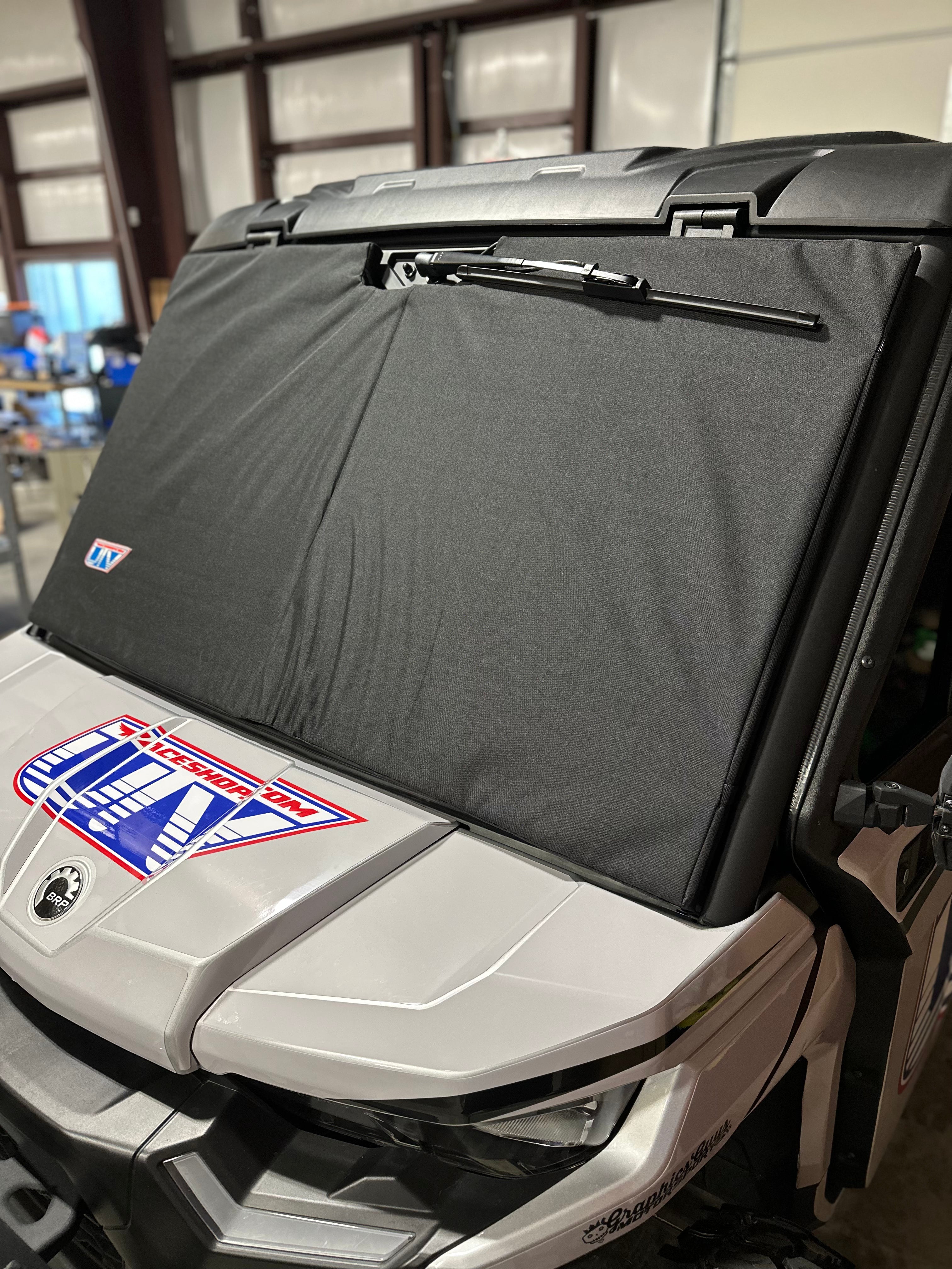 Can Am Defender Padded Windshield Protection Cover – UTVRaceShop.Com
