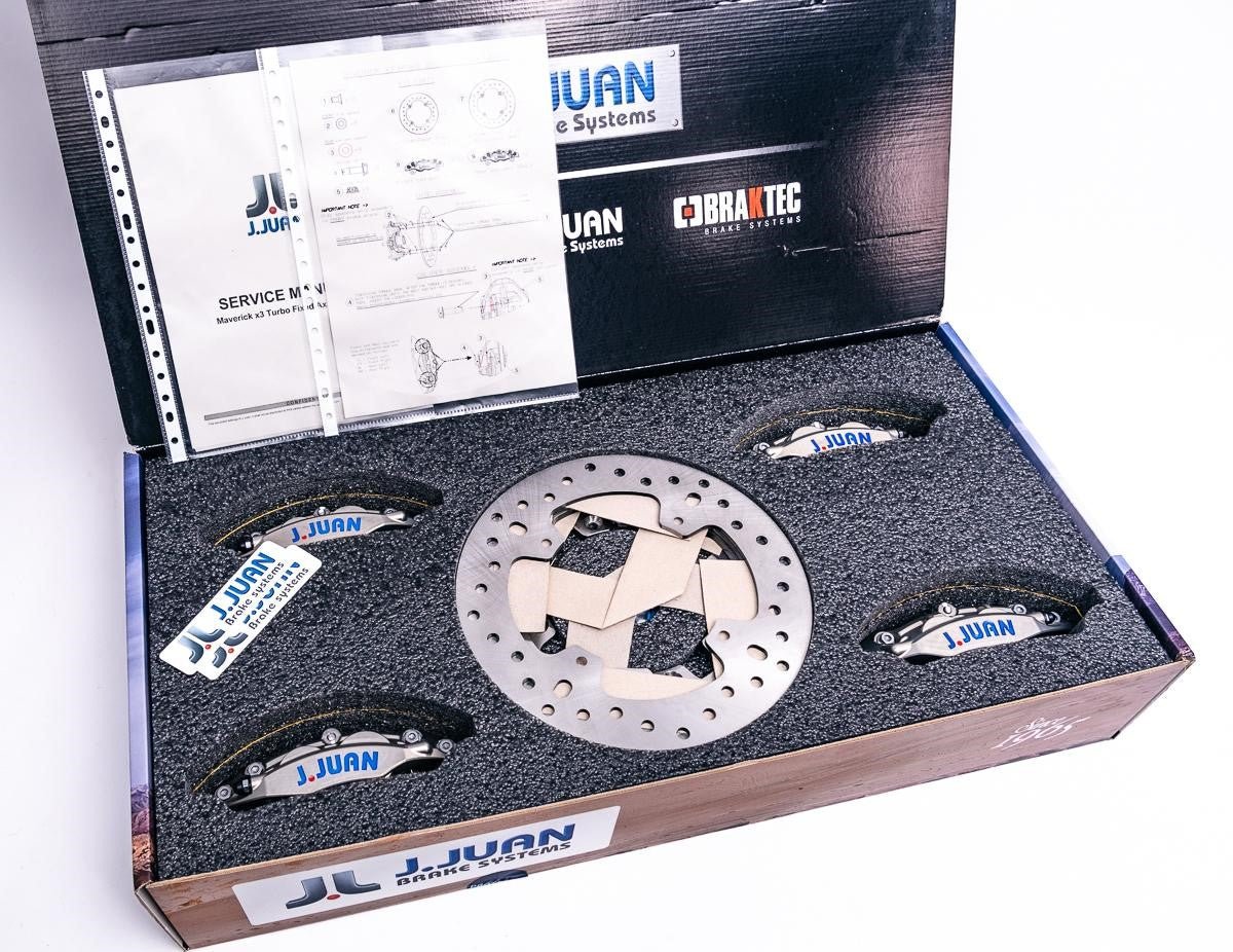 J.JUAN Brake Systems - J. Juan Can Am X3 Big Brake Kit w/ Floating Rotors - CNC Machined - UTVRaceShop.Com