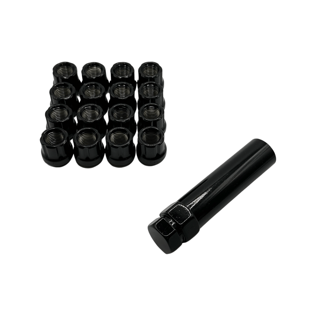 Open End / Short UTV Lug Nut Set - 16 Lug Nuts w/ Socket (M12 x 1.5)