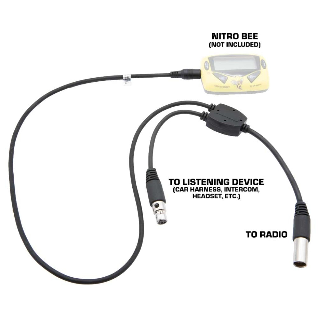 RUGGED RADIOS Adapter for Scanner to 5-pin Car Harness, Headset, or Intercom