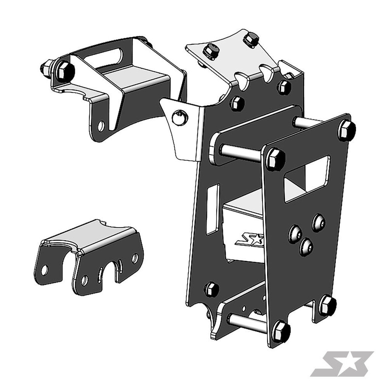 S3 Powersports - S3 Can - Am X3 2022+ Front Gusset Kit - UTVRaceShop.Com